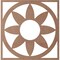 Ekena Millwork Blume Wood Fretwork Pierced Ceiling Medallion, Wood (Paint Grade), 36"OD x 12 1/2"ID x 3/8"T CMWP36X36X0375BLMF - alternate 2